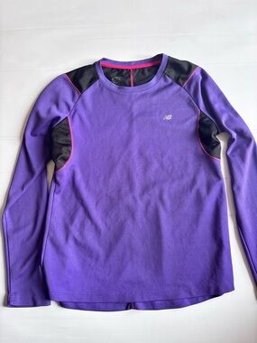 New Balance Purple Athletic Top Womens Small Running Shirt